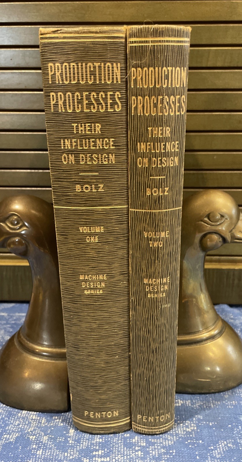 Production Processes: Their Influence On Design Roger Bolz Volume 1 & 2 Firs Ed.