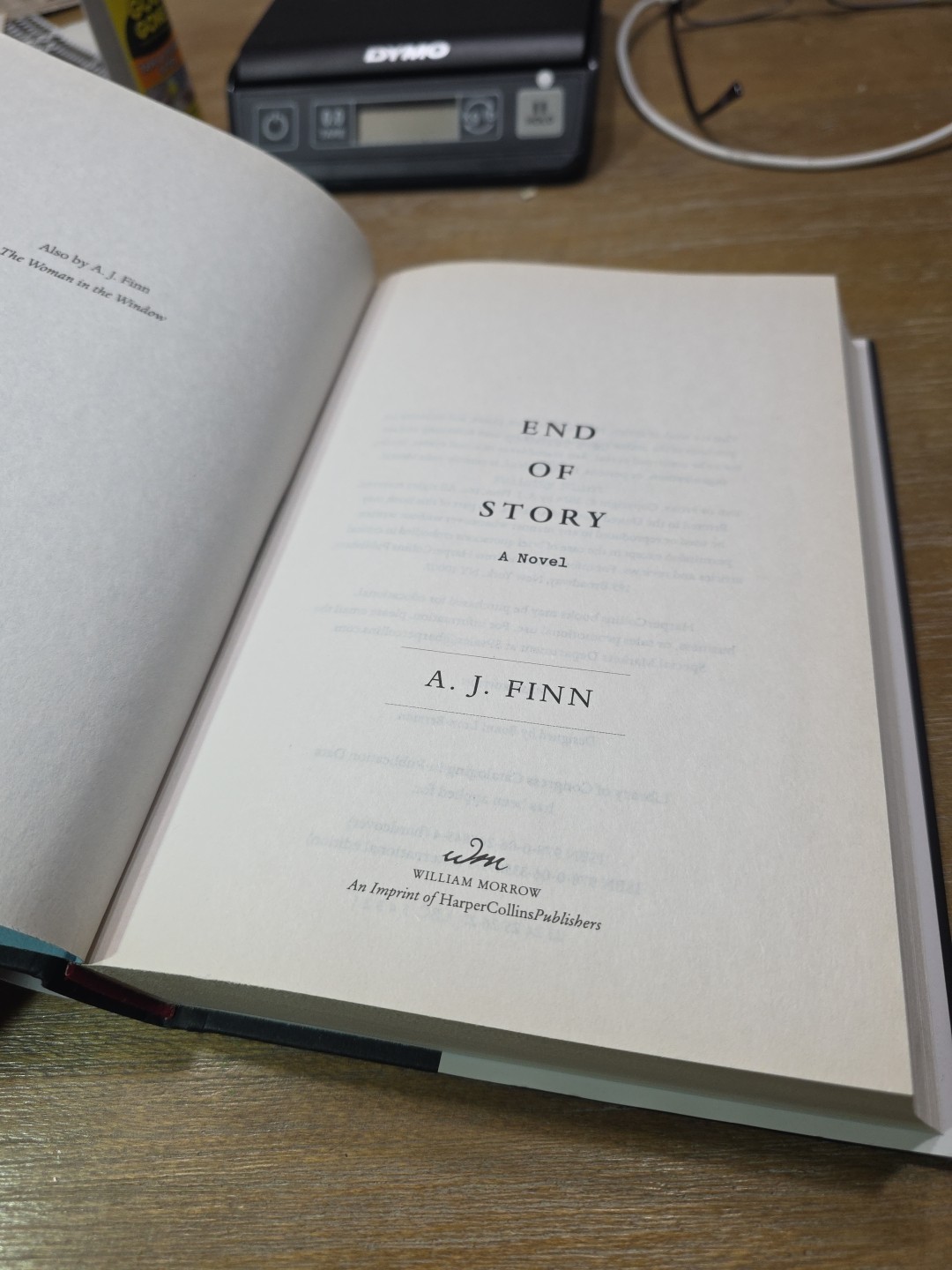 End of Story : A Novel by A. J. Finn (2024, Hardcover), 1st Edition