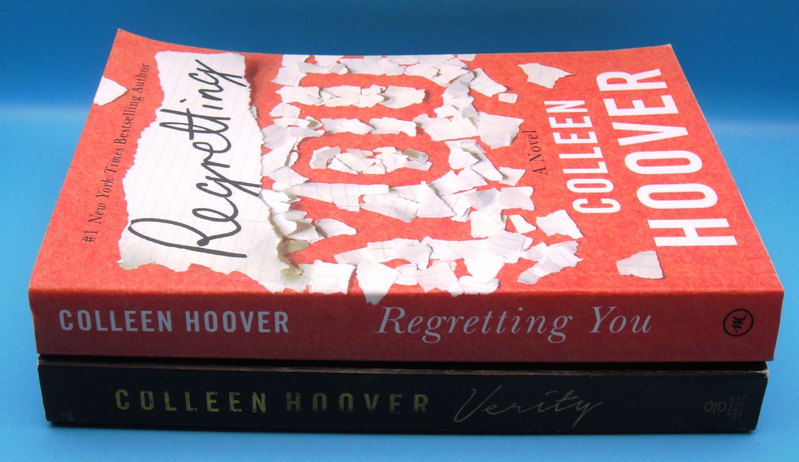 4 COLLEEN HOOVER Paperback Lot WOMAN DOWN Reminders of Him REGRETTING YOU Verity