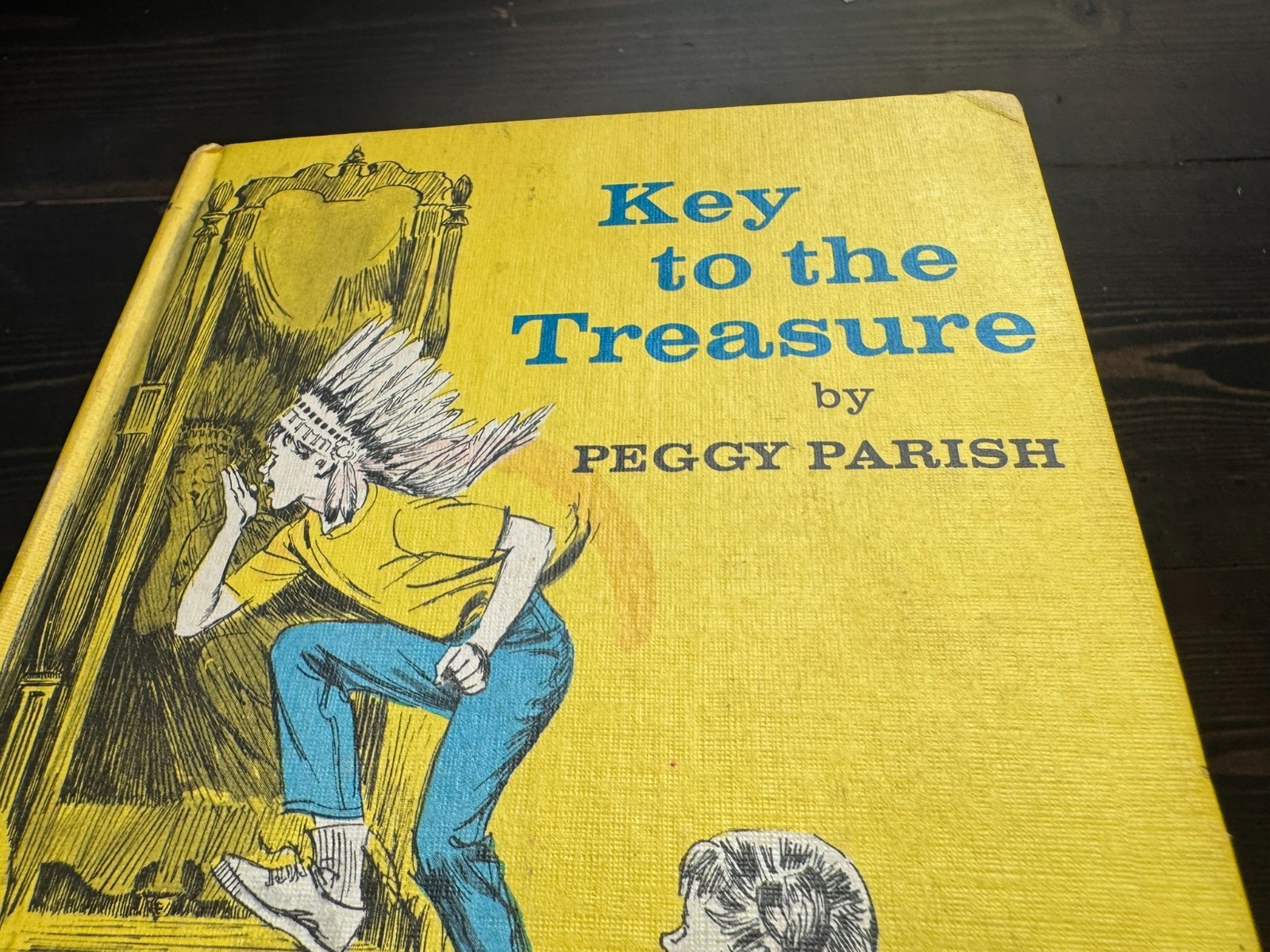 VTG – Key to the Treasure by Peggy Parish [HC, 1966] Weekly Reader