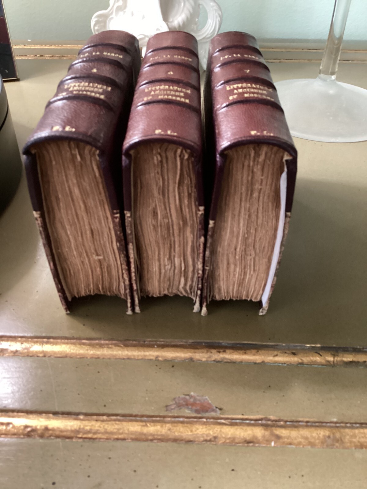 1826 Guttenberg Fust Schoffer 3 Vols by La Harpe Lycee Ou Cours de Literature