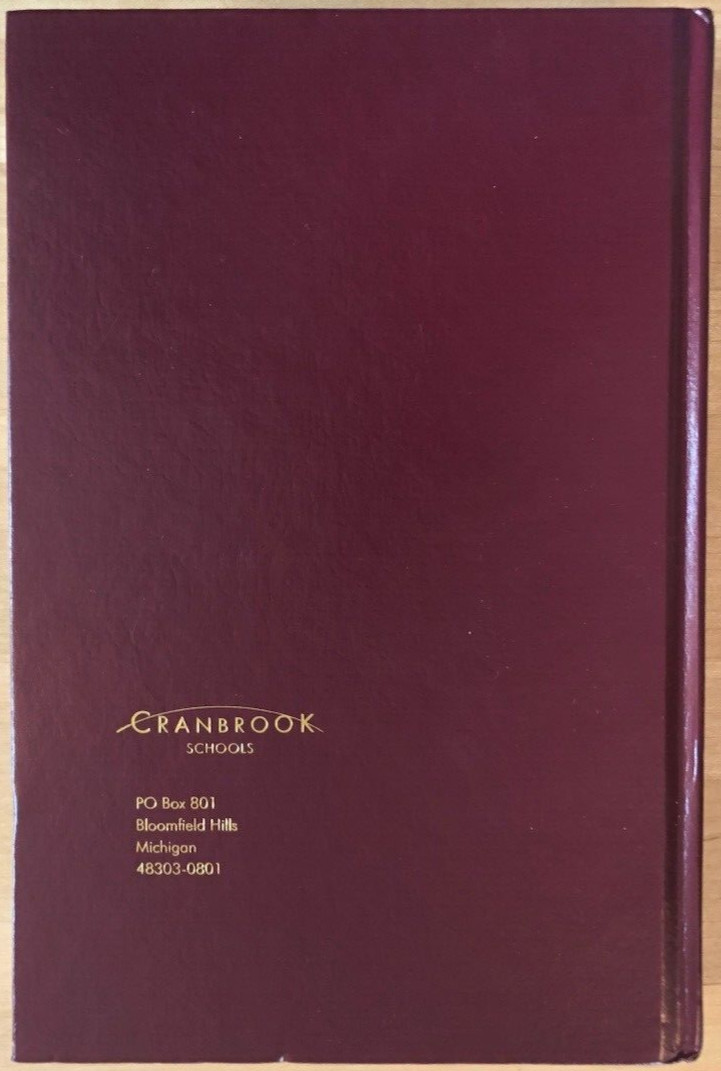 Cranbrook Kingswood 2010 Alumni Directory, hardcover with gilt on covers & spine