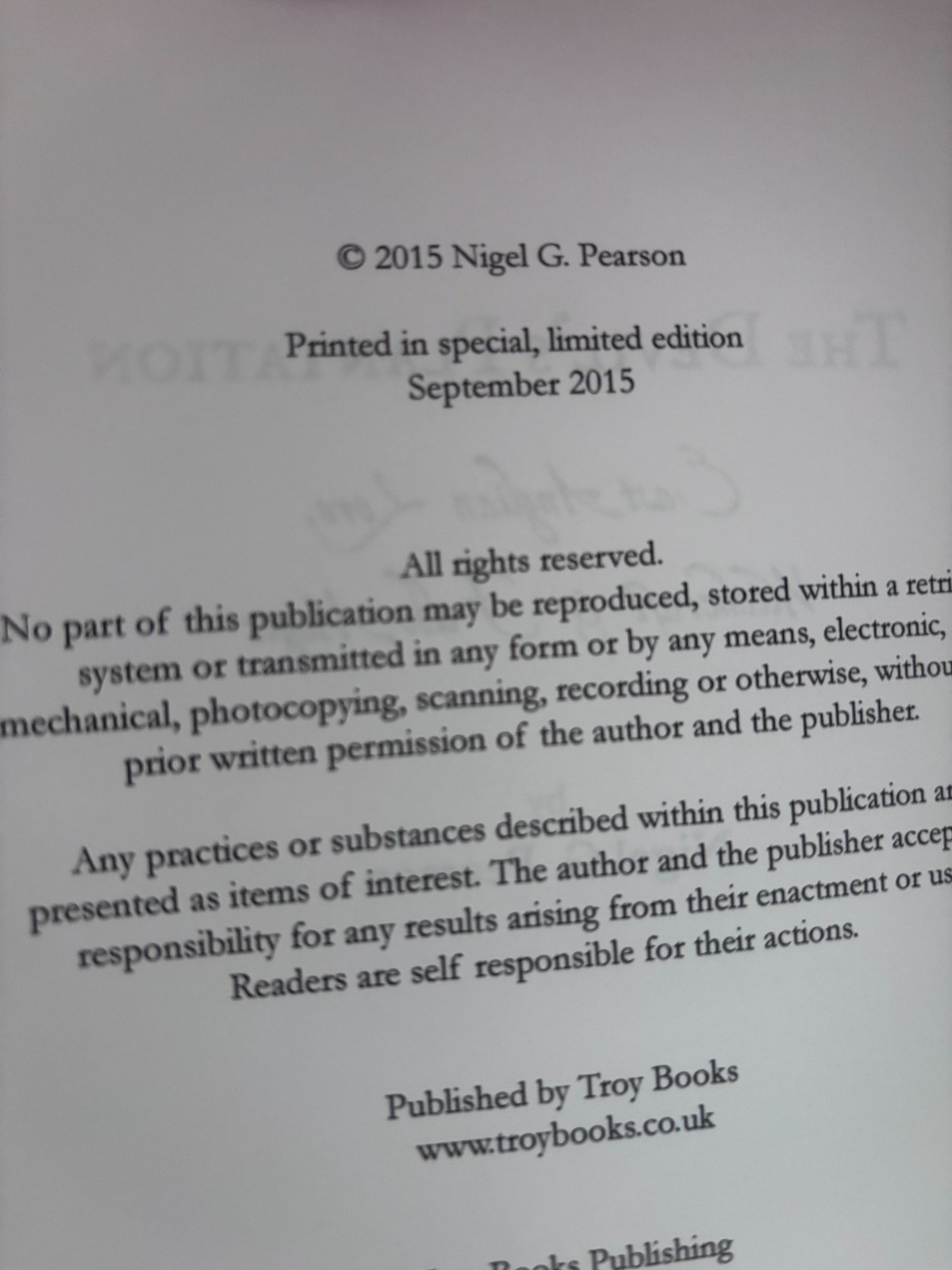 THE DEVIL’S PLANTATION NEW autographed Pearson HC 1st Ltd Ed occult witchcraft