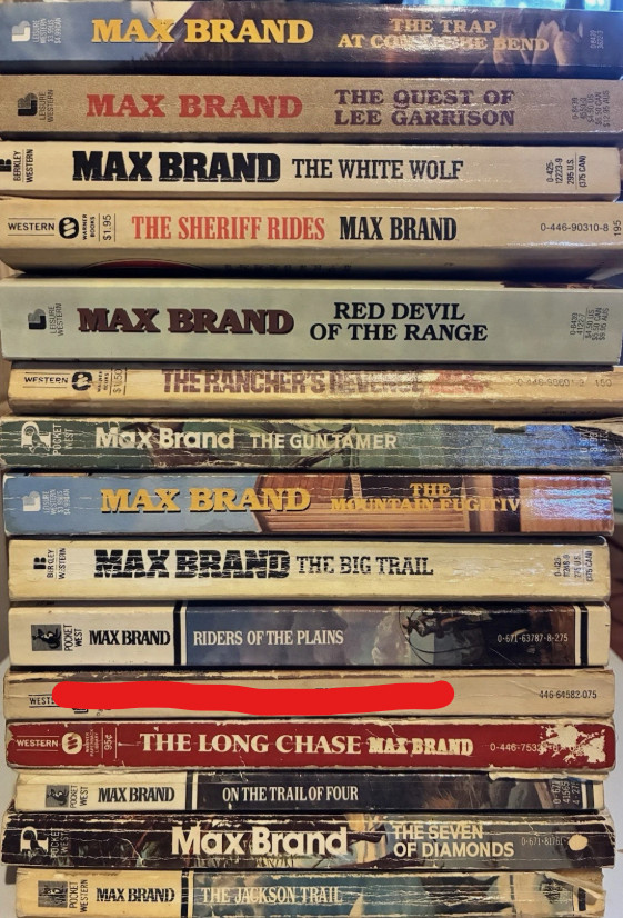 Max Brand, L’Amour, And Other Western Paperbacks Lot