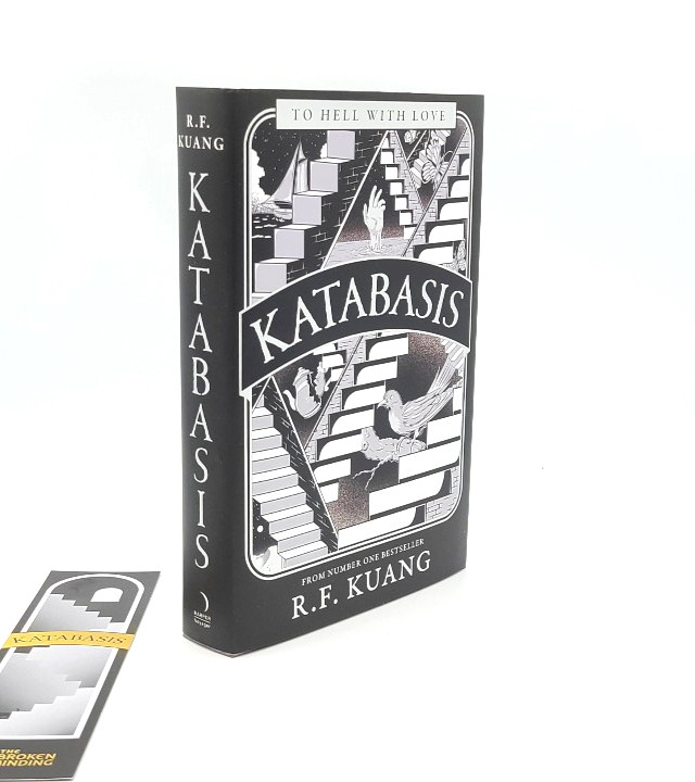 BROKEN BINDING Katabasis R.F Kuang Sprayed Hardcover