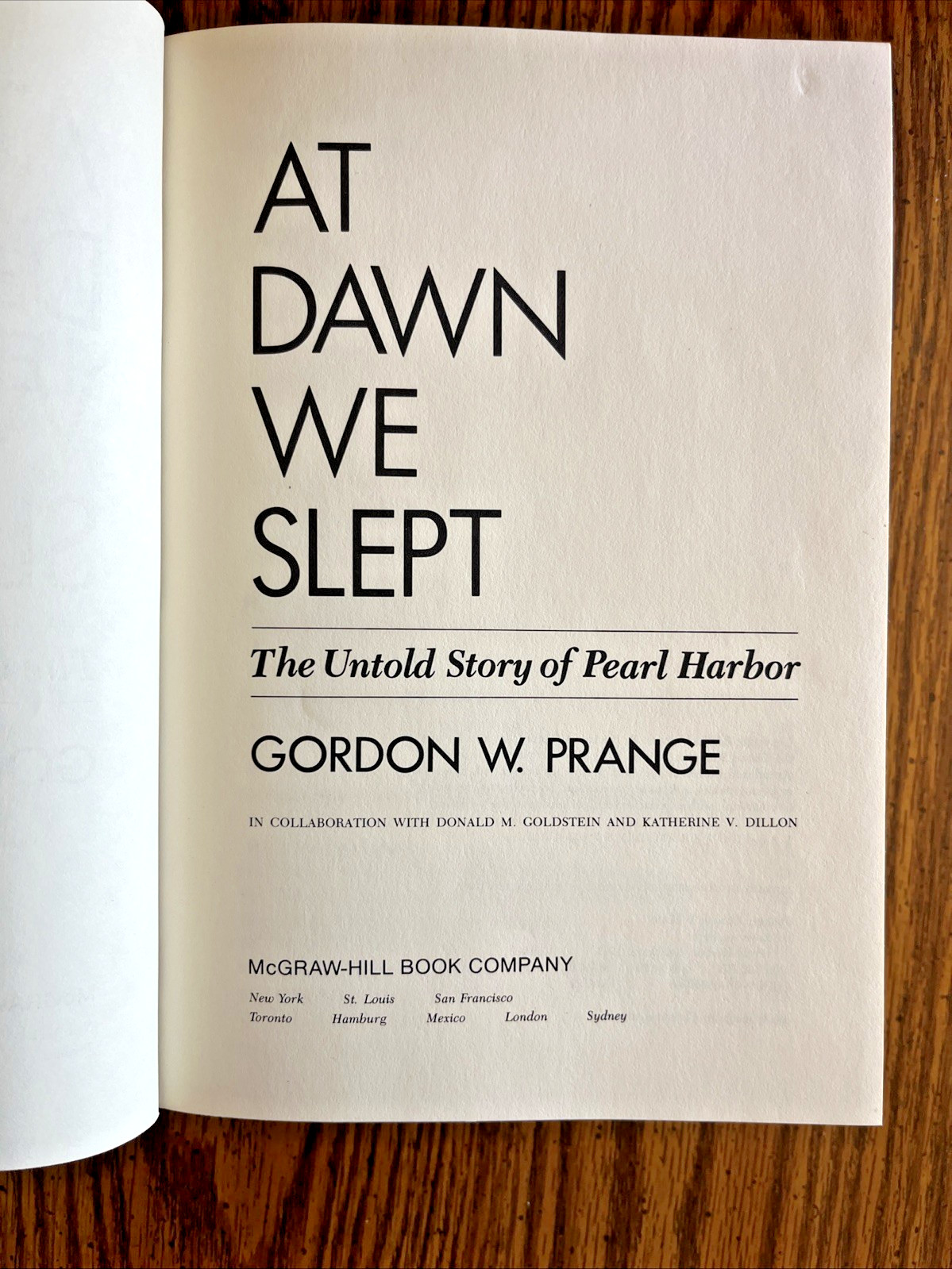At Dawn We Slept, Miracle at Midway, Pearl Harbor, & Dec. 7 Prange 1st Ed/HB/DJ