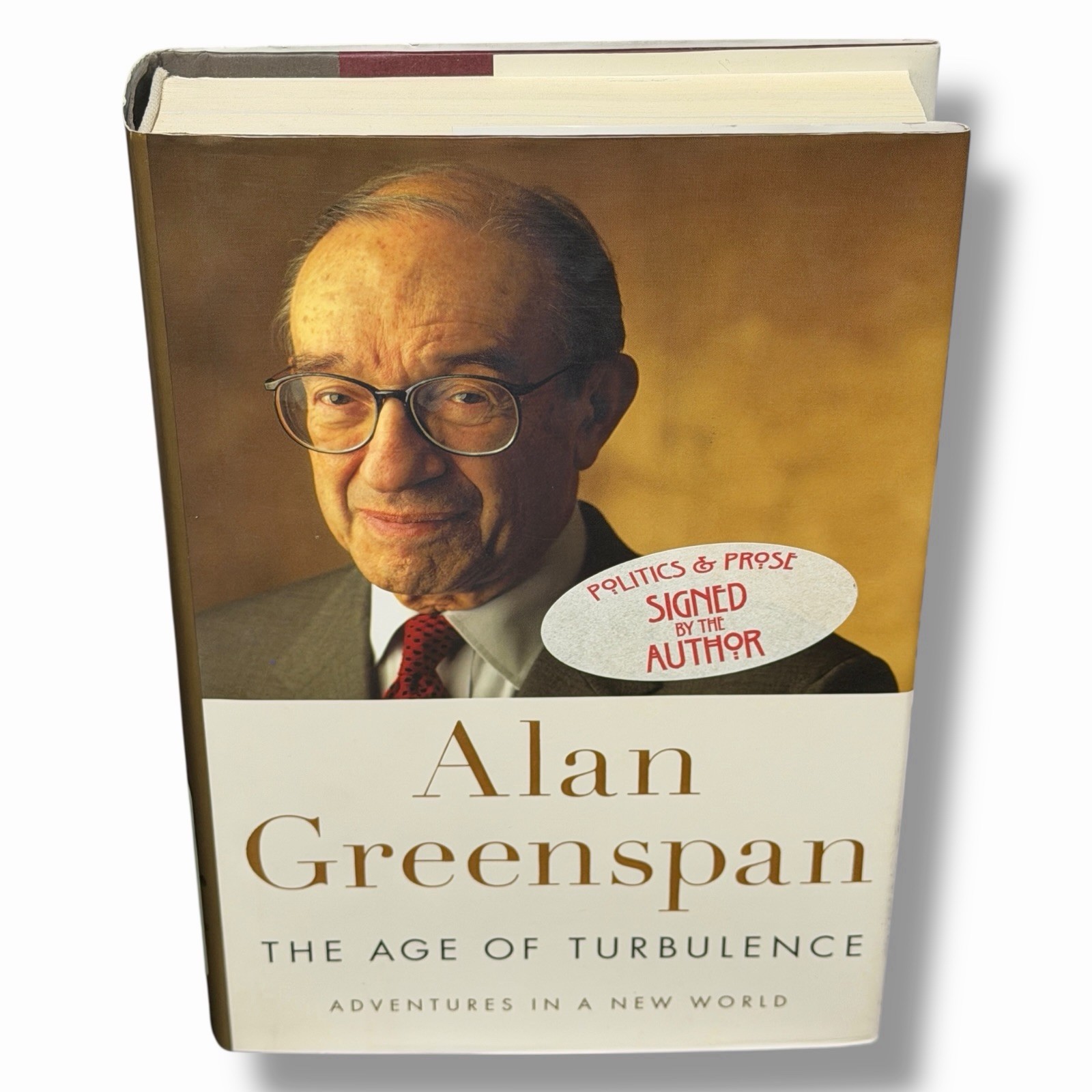 SIGNED Alan Greenspan Age of Turbulence Hardcover Economics Memoir Politic Prose