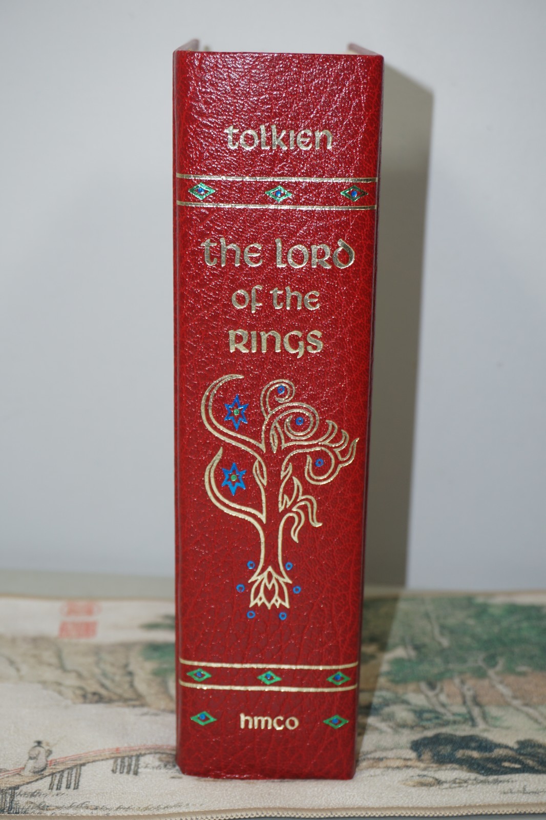 Lord of the Rings J. R. R. Tolkien HMCO Hardcover Collectors Edition Book w/ Map