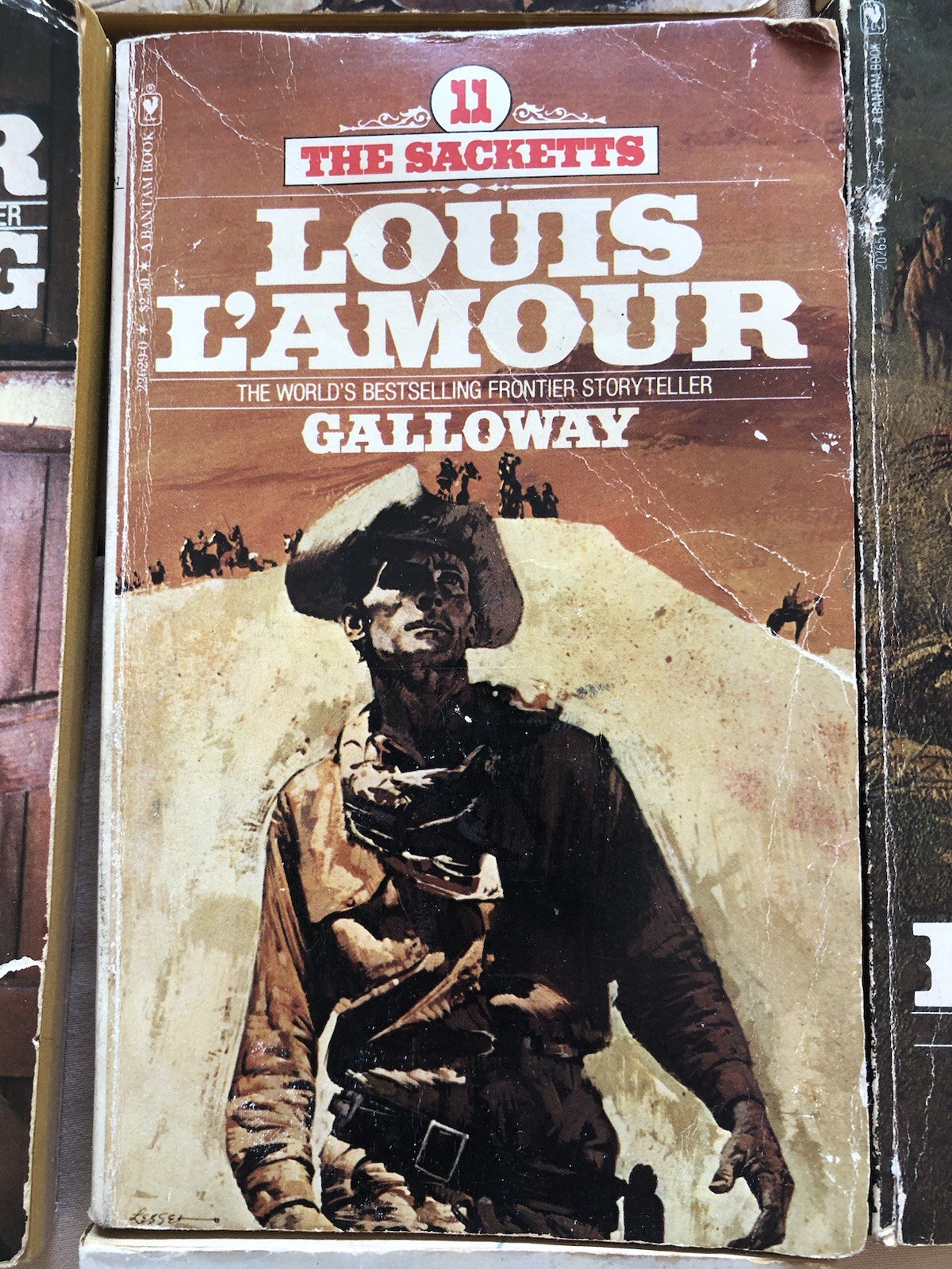 Lot of 7 Vintage Western Vintage Paperback Books- Louis L’amour, Ride Wild Coun…