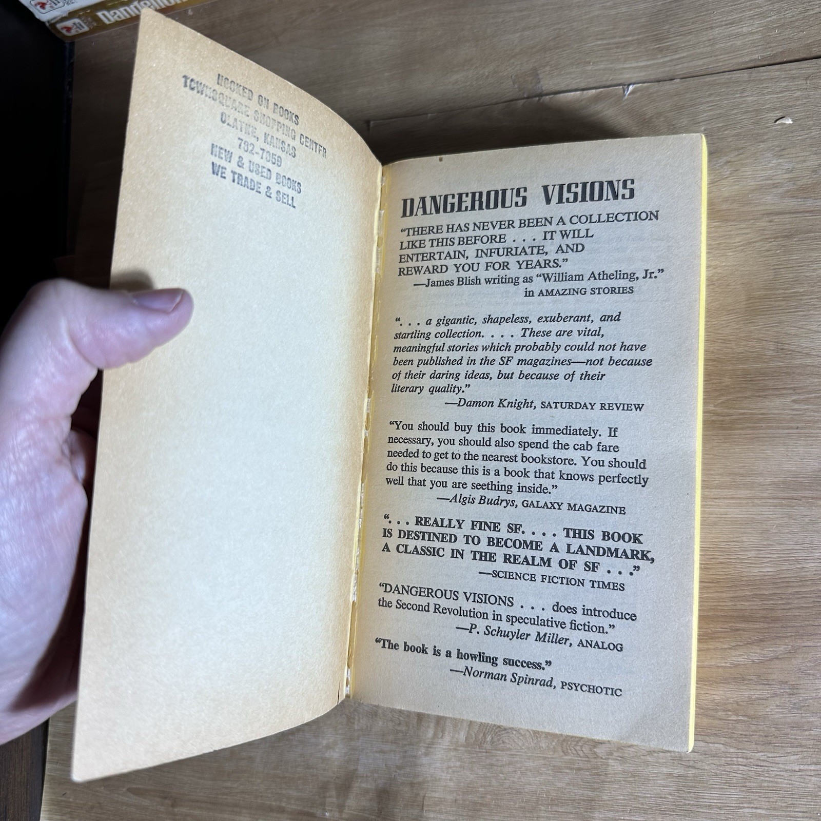 Dangerous Visions Harlan Ellison Signet Vintage Paperback Short Story Anthology