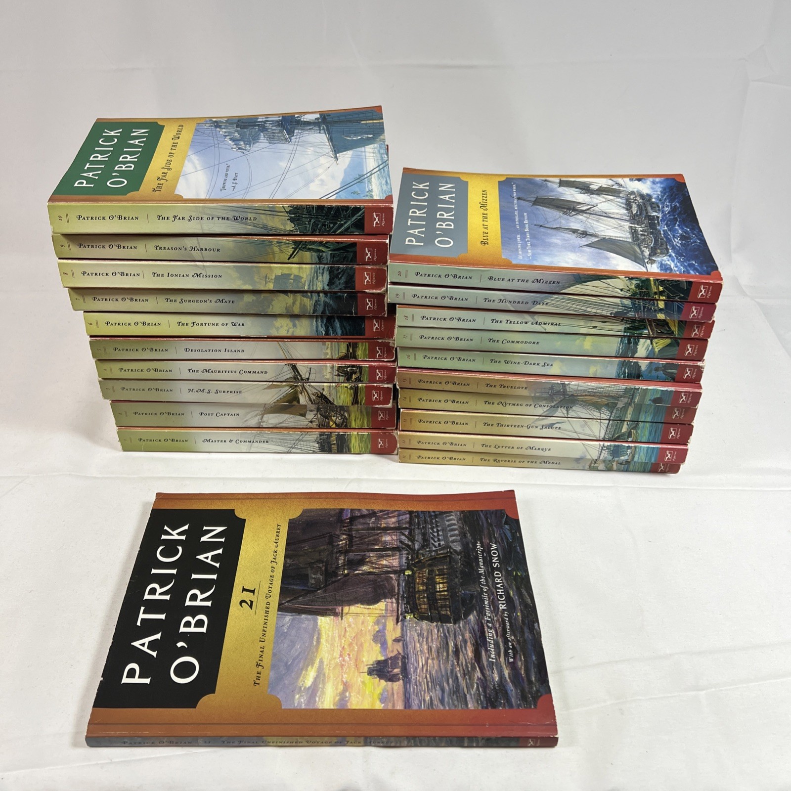 Complete Set Series Lot of 21 Aubrey & Maturin Master Commander Patrick O’Brian