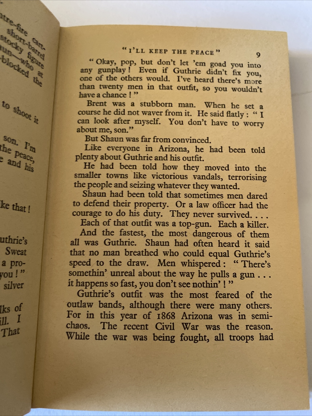 Gun Town Marshal John Robb Hardcover Book 1966