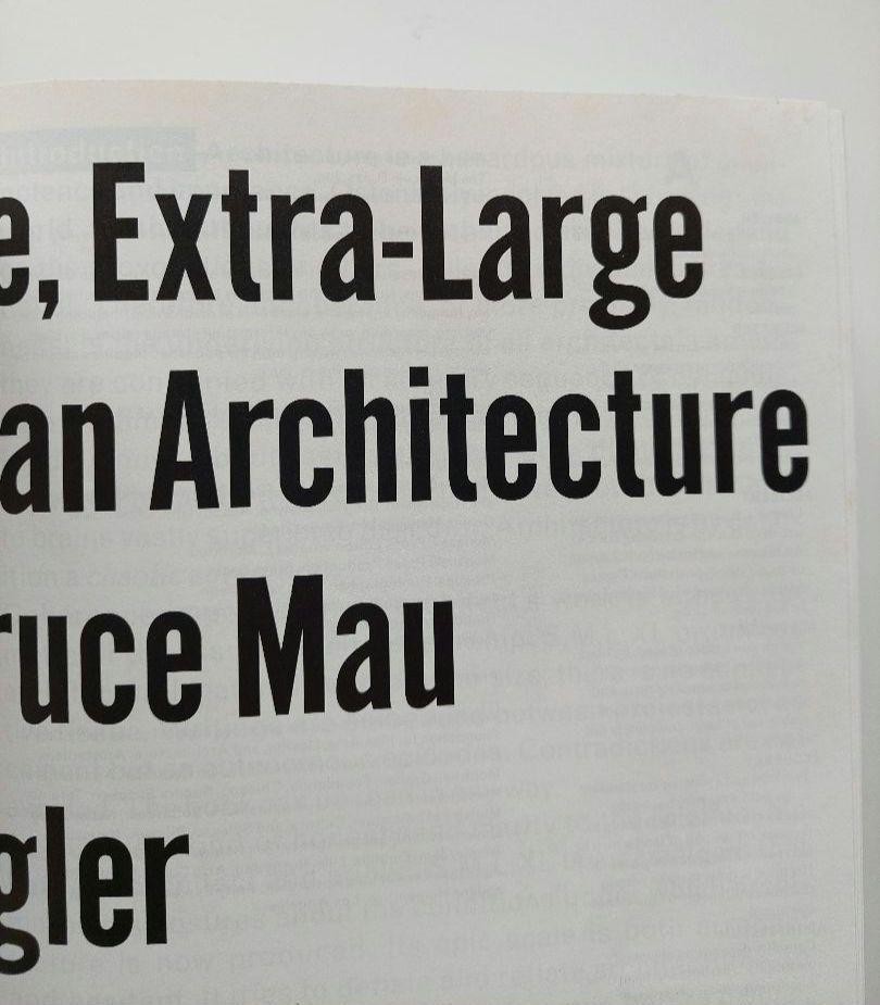 S, M, L, XL 1995 First Edition Rem Koolhaas Bruce Mau