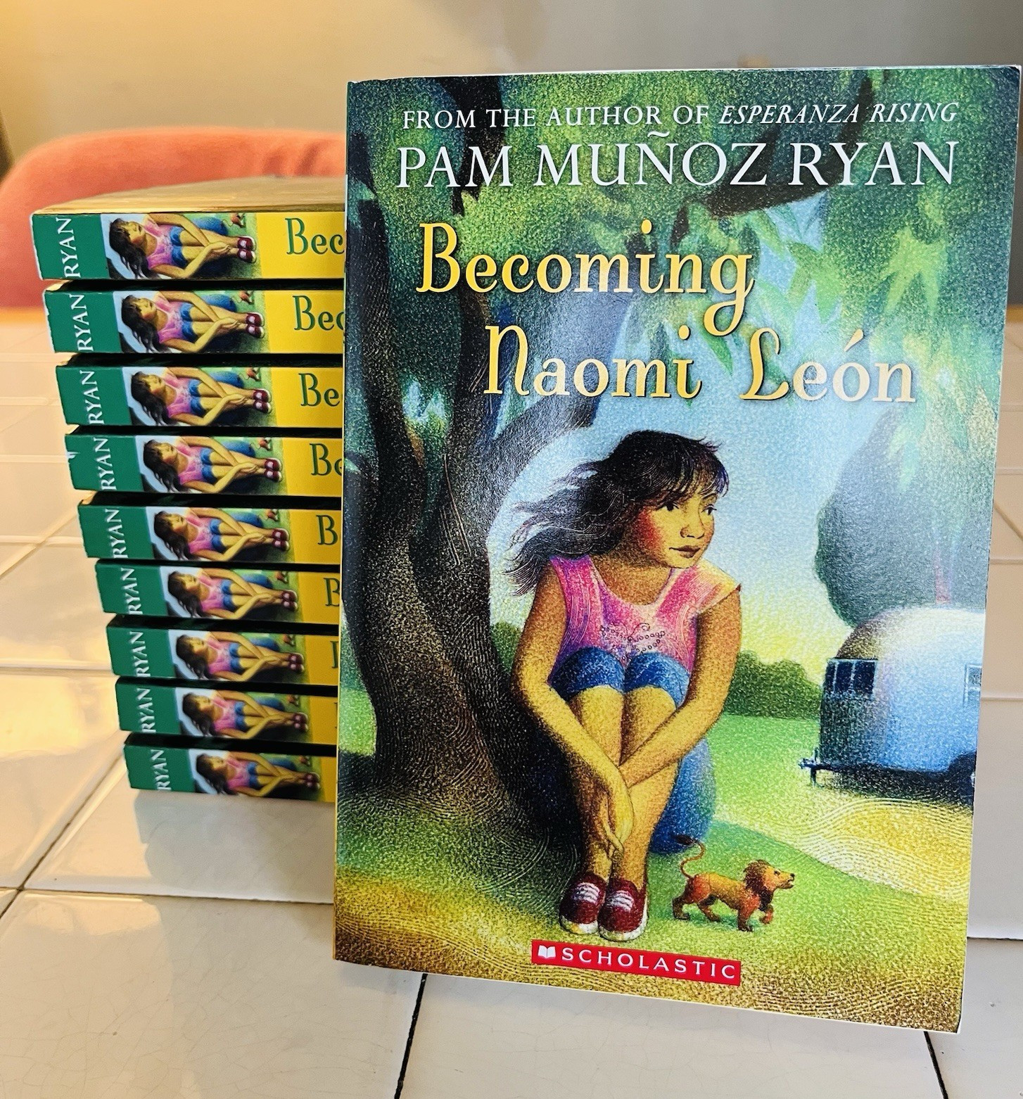 10-Pam Muñoz Ryan Becoming Naomi León Paperback Scholastic First Printing