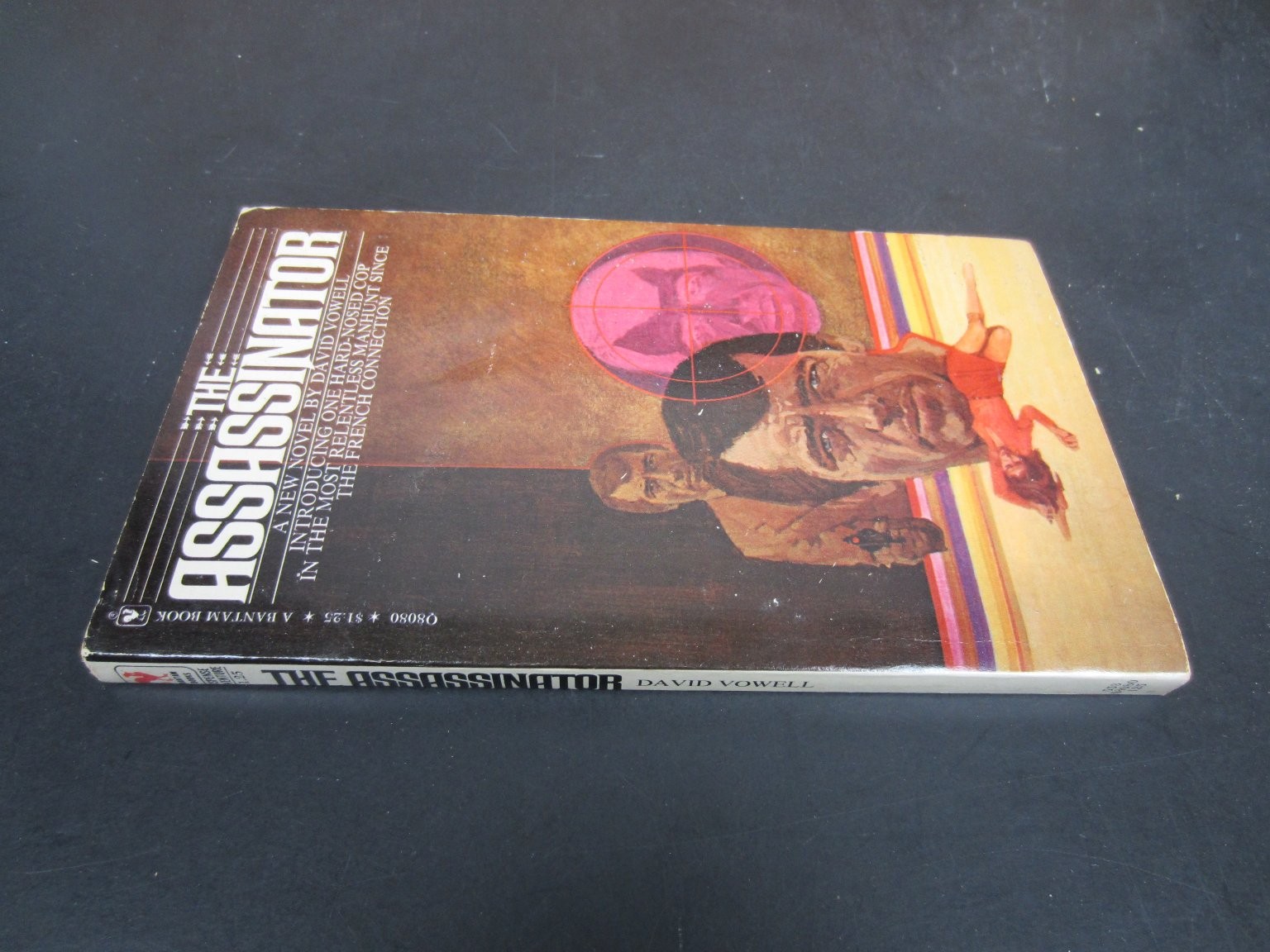 The Assassinator David Vowell 1975 First Printing Crime Thriller Bantam Books PB