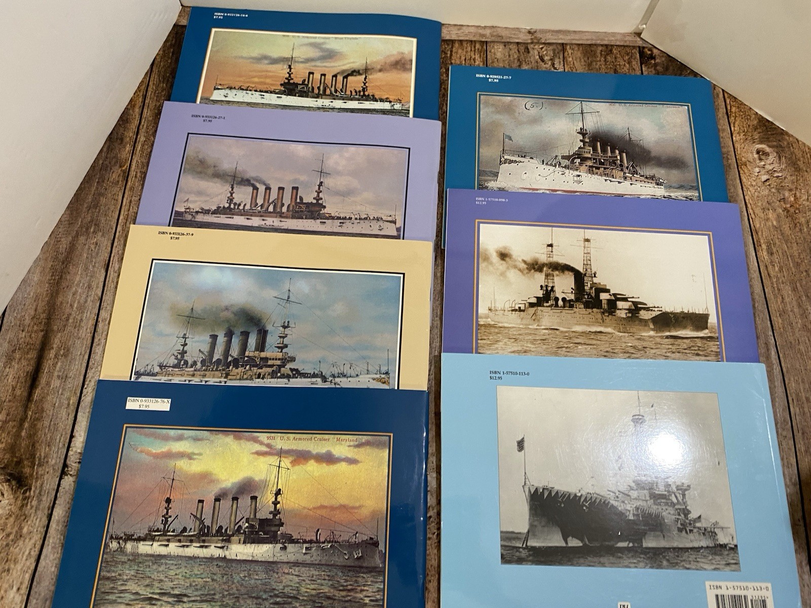 Lot Of 7 WARSHIP SERIES #1-#7 Pictorial Histories PB Books USS Navy Ships