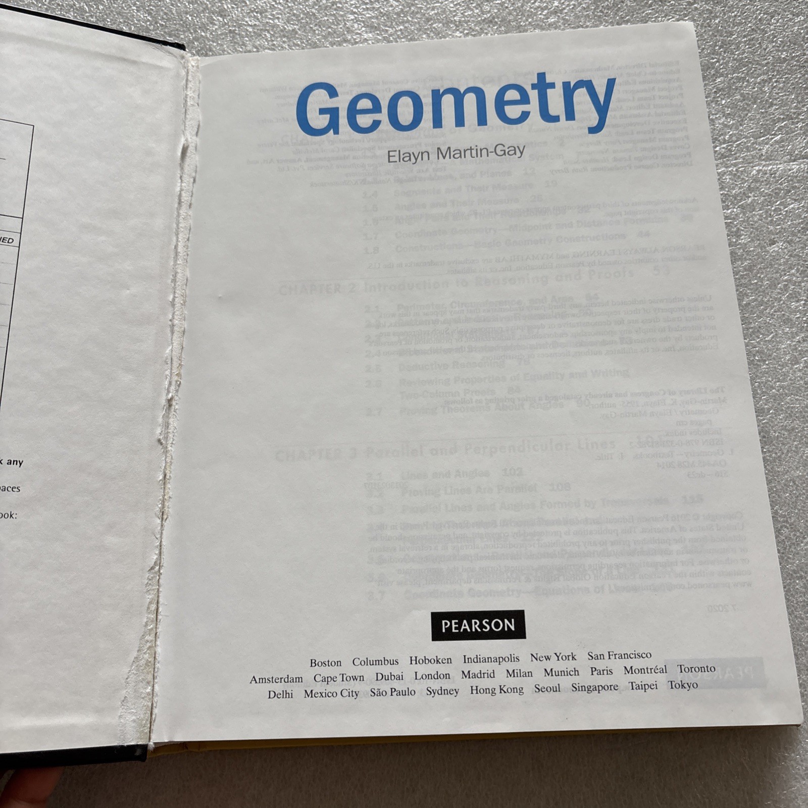 GEOMETRY by ELAYN MARTIN-GAY 2016 Hardcover (missing front endpapers, writing)