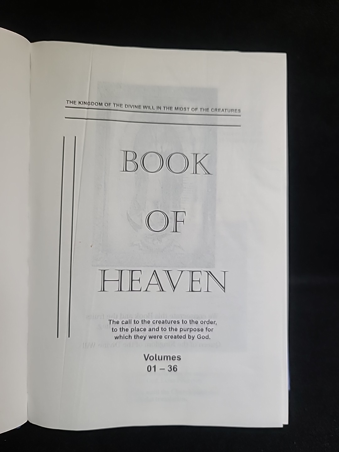 Book of Heaven – El Libro del Cielo | Luisa Piccarreta | Volúmenes 1–36 | Edició