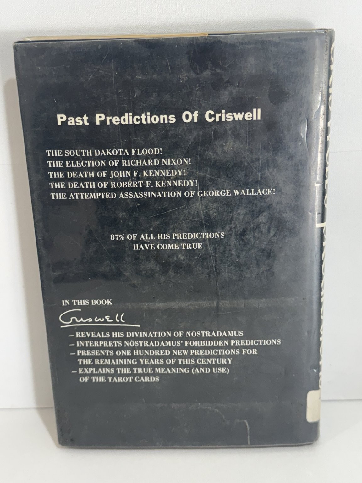Criswell’s Forbidden Predictions Jeron Criswell 1972 Occult Prophecy Tarot