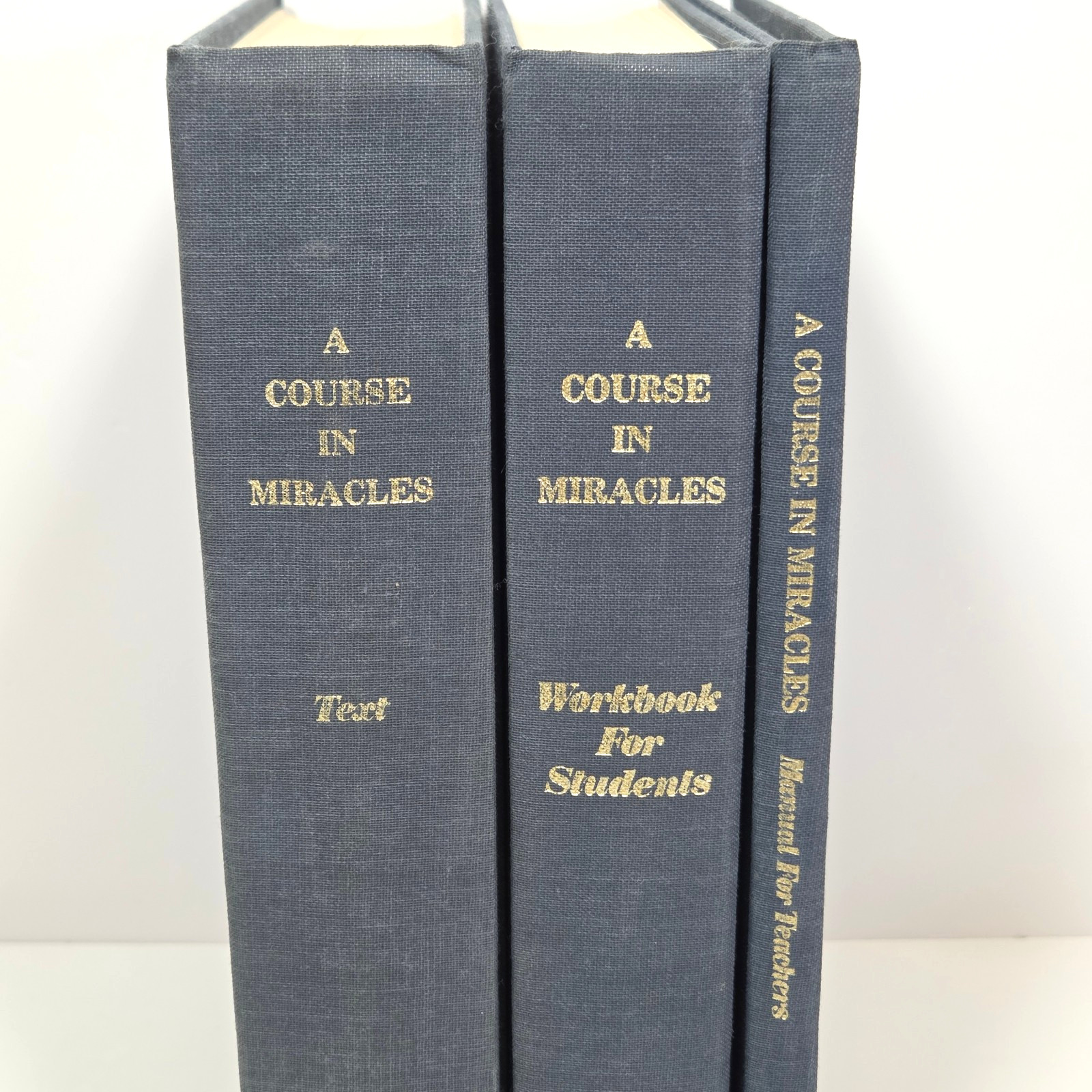 1975 Course In Miracles Rare 1st Ed 3 Vol HC Set Esoteric Channeled Mysticism