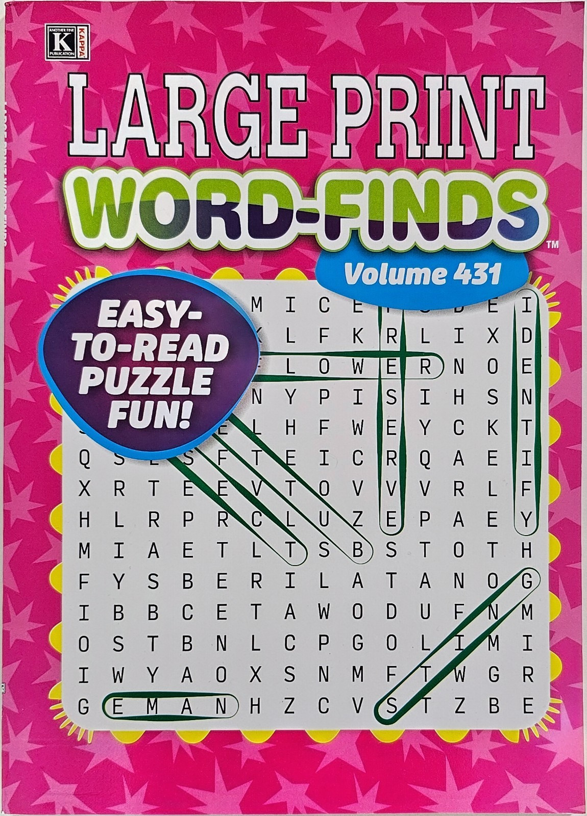 4 Large Print Word-Finds Puzzle Books Kappa Games Vol #431-434 ~ Search,Hunt