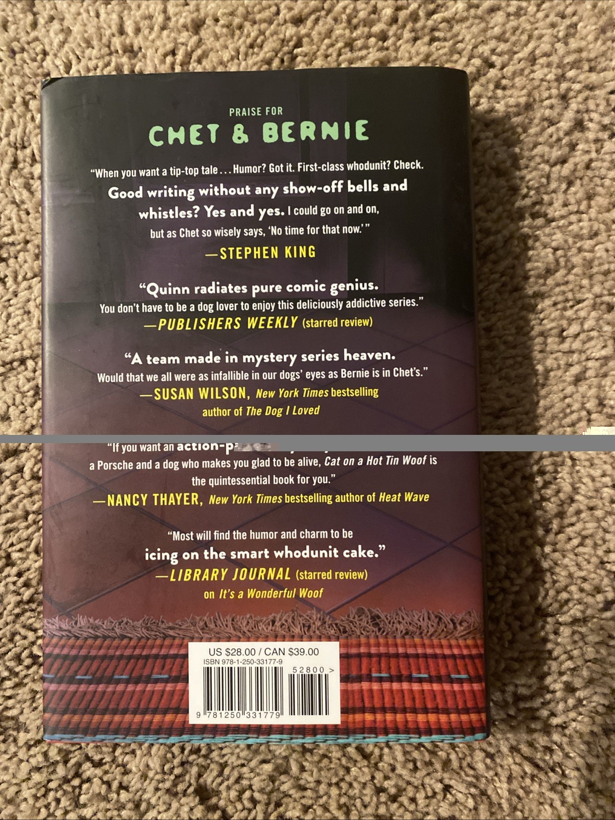 Cat On A Hot Tin Roof Hardcover By Quinn, Spencer-EUC