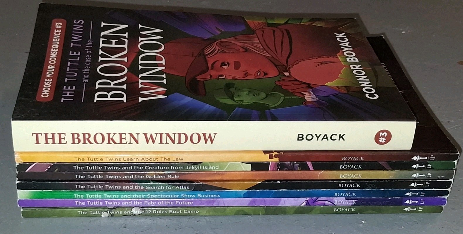 Lot Of 8 The Tuttle Twins Book Series Set # 1,3,6,7, 8,9,13 CYC Connor Boyack