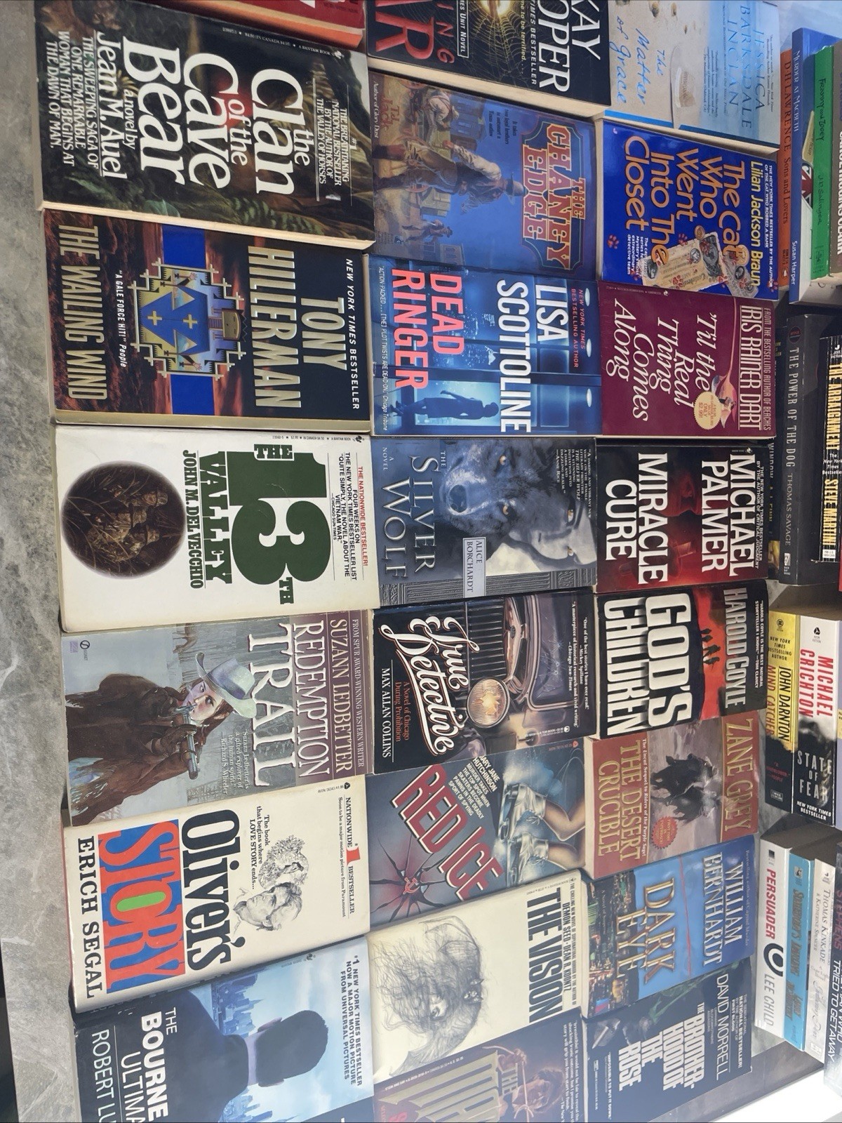 5 Pounds Assorted Fiction Paperback Books Mass Market Various Sub Genres Good
