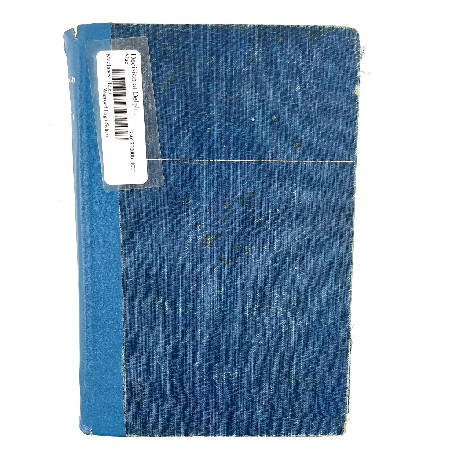 Vintage 1960 Decision At Delphi Helen MacInnes Hardcover Book – Discard