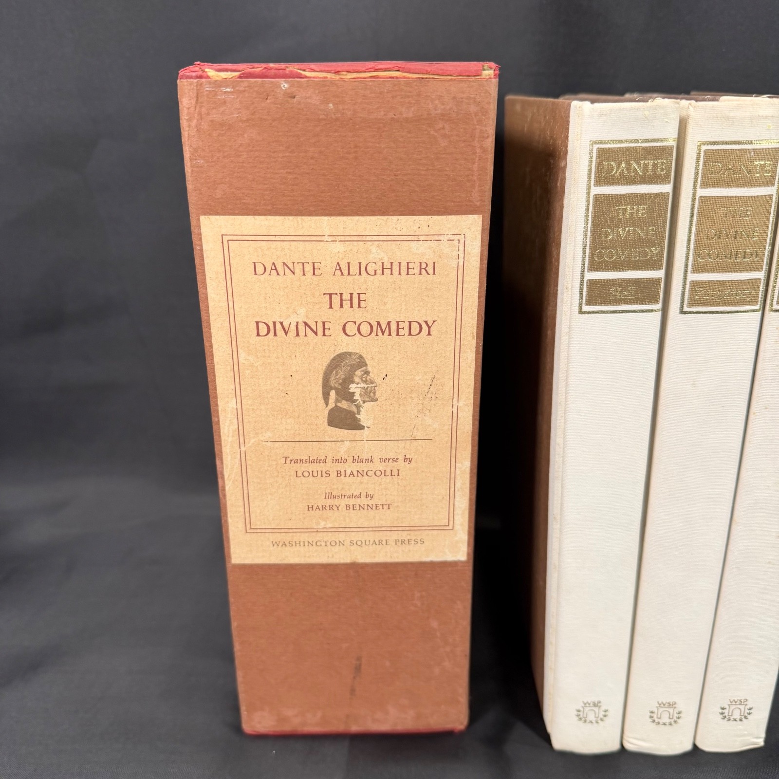 Dante Alighieri The Divine Comedy 3 Vols Washington Square Press 1966 HC Box Set