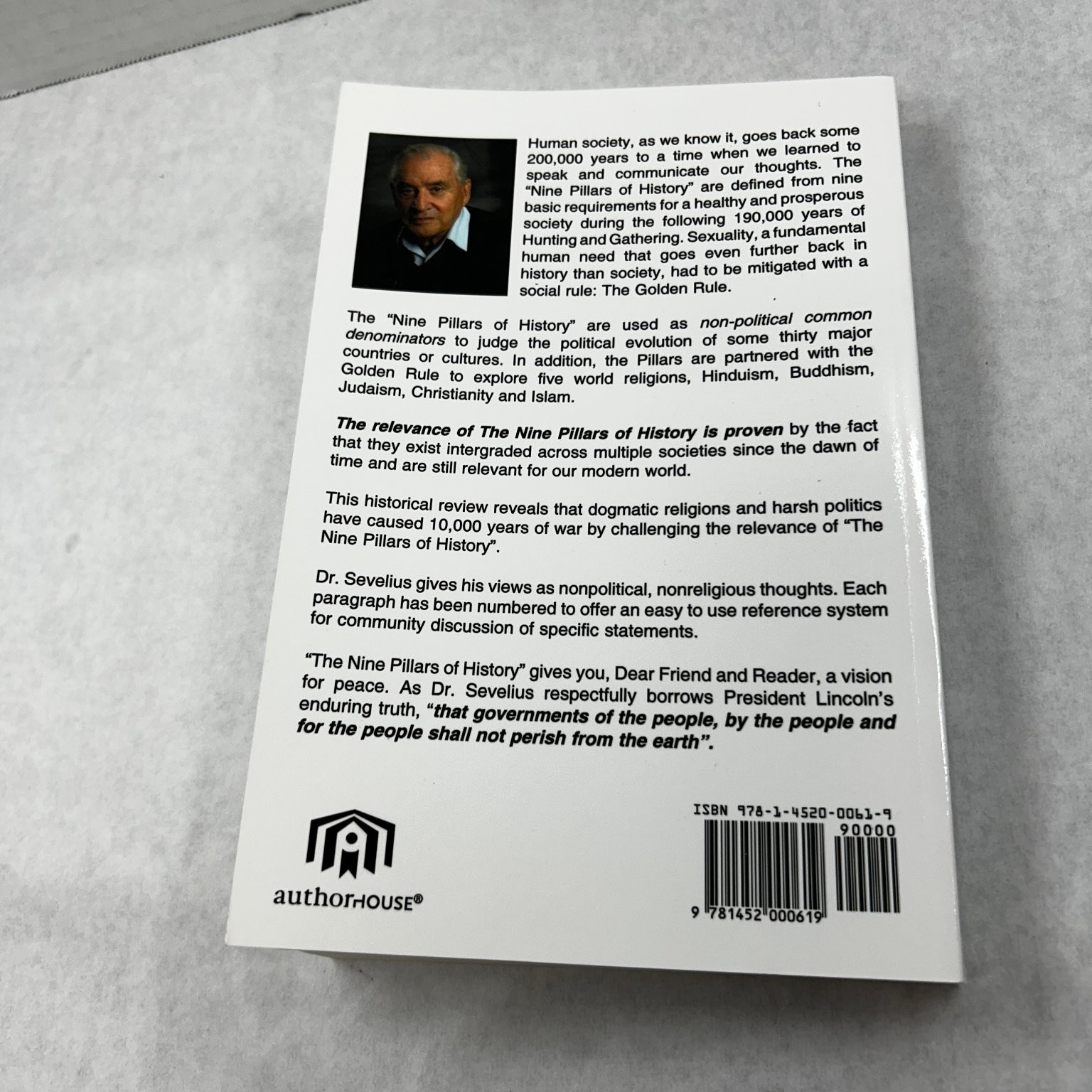 The Nine Pillars of History by Gunnar Sevelius M.D. 2010 Fourth Ed. Expanded