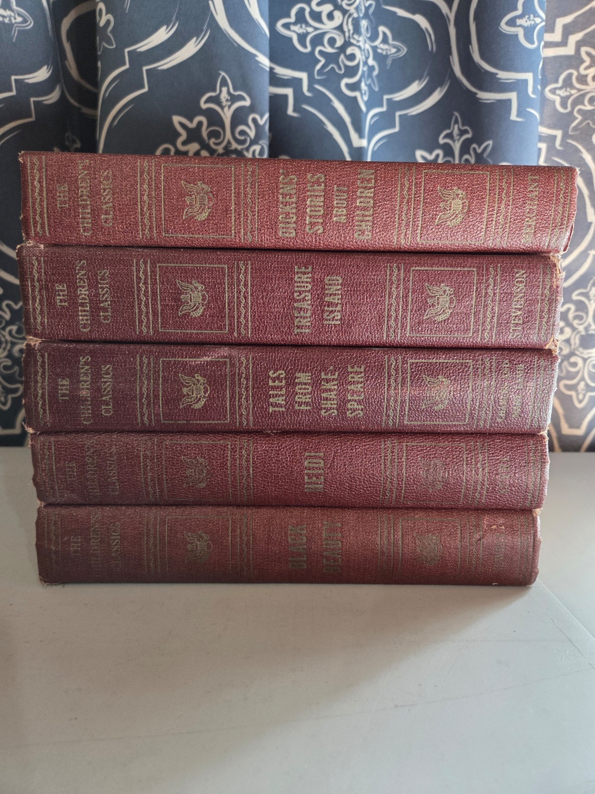 Lot of 5 Books The Children’s Classics Set By Encyclopedia Americana-Hardcover
