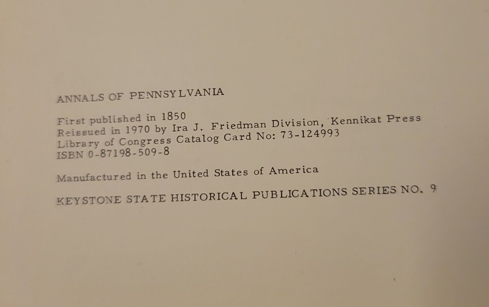 Annals of Pennsylvania: From the Discovery of the Delaware, 1609-1682 Hazzard