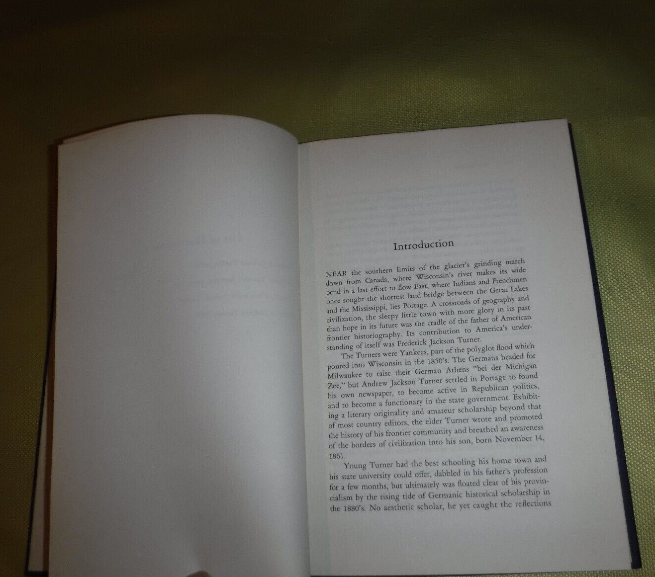 WISCONSIN WITNESS TO FREDERICK JACKSON TURNER ESSAYS ON THE HISTORIAN & THE THES