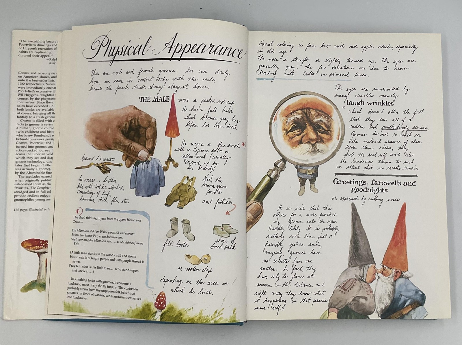 Vintage The Complete Gnomes Wil Huygen Rien Poortvliet HC Blue Abrams USA Signed