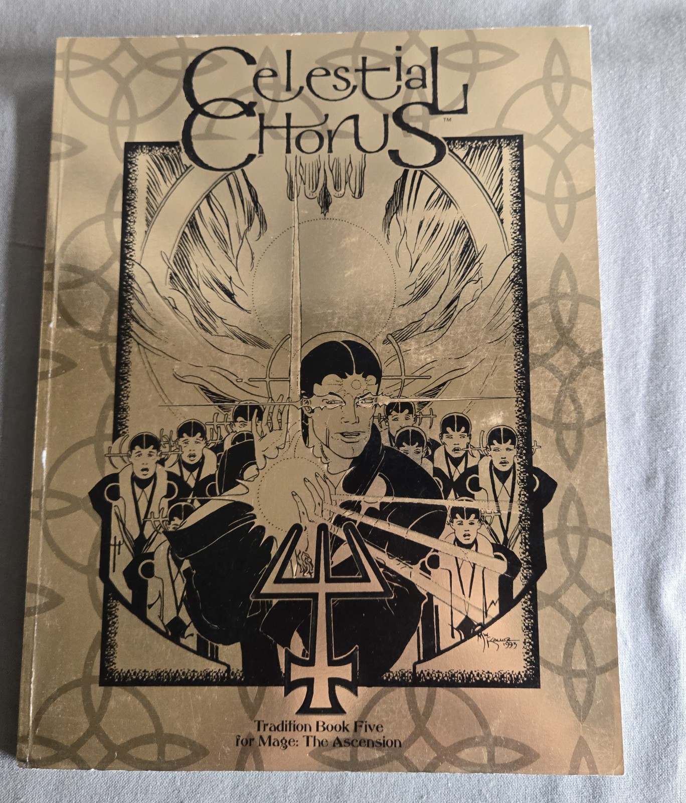 MAGE THE ASCENSION CELESTIAL CHORUS TRADITION BOOK FIVE GOLD ED SC WHITE WOLF