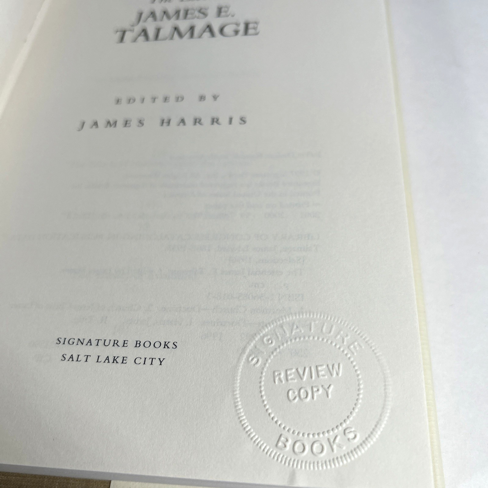 The Essential James E Talmage Hardbound Signature Books Review Copy