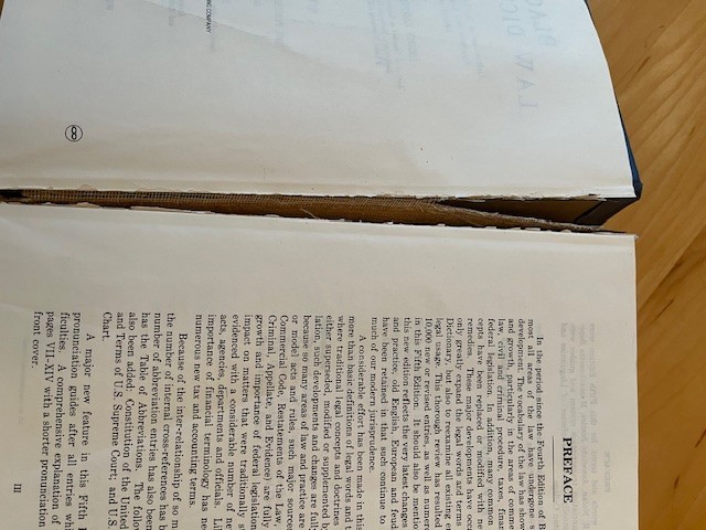 Black’s Law Dictionary Fifth Edition (1979) Henry Campbell Black (used, blue)