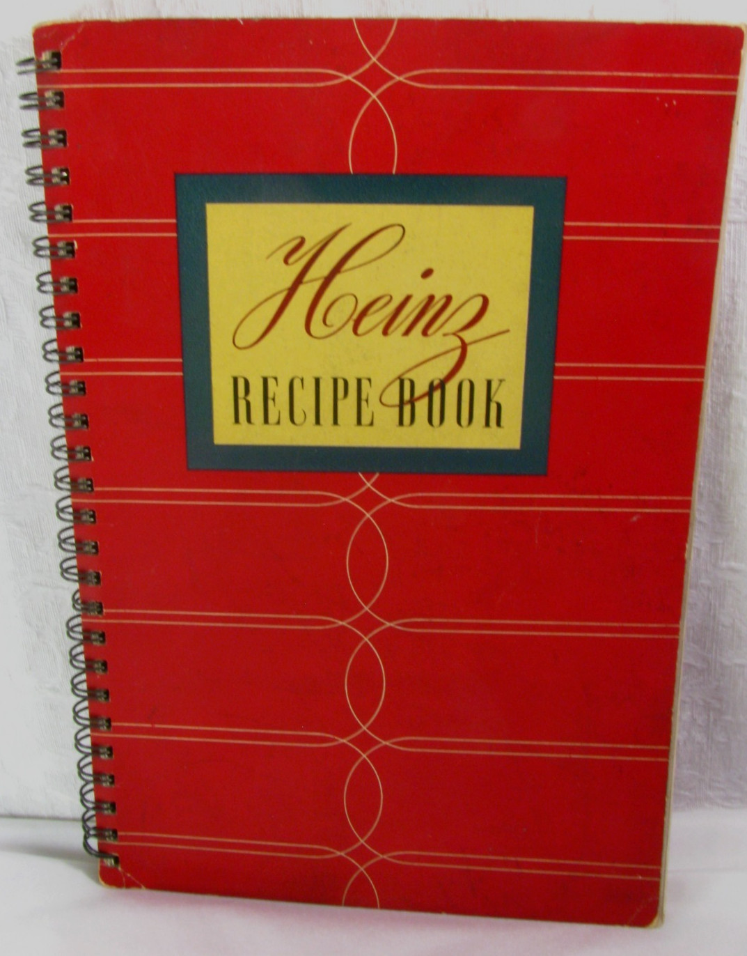 Vintage Heinz Recipe Book Spiral Bound 1939 Ring Wire Bound WWII Cookbook