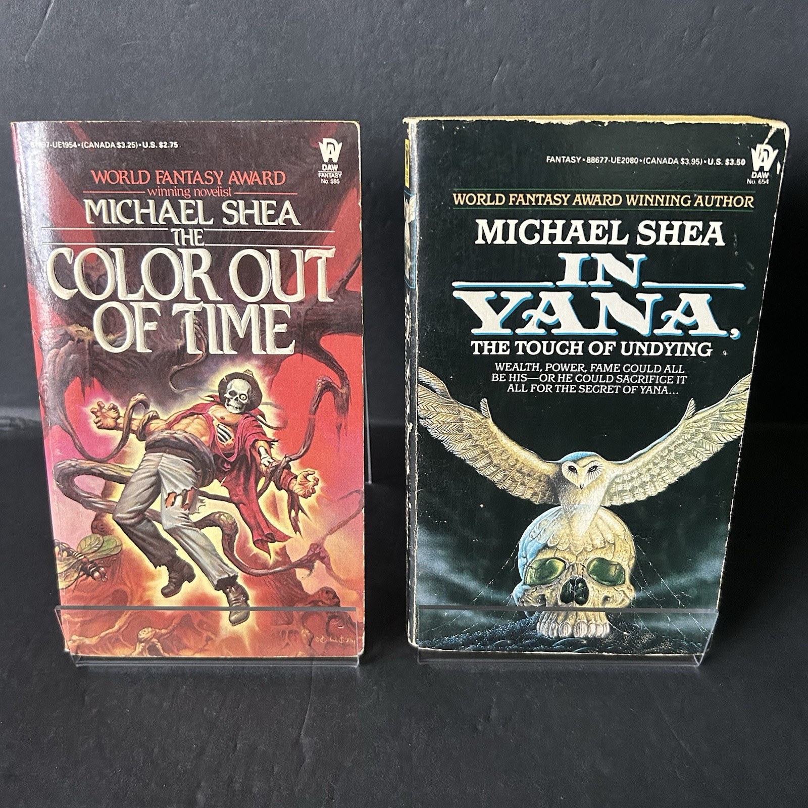 Color Out of Time & In Yana, the Touch of the Undying Michael Shea DAW Books x 2