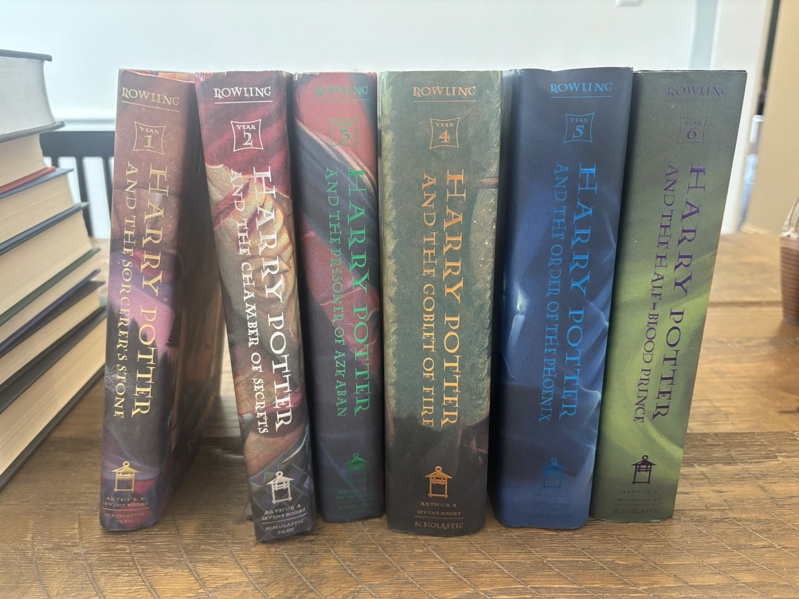 Harry Potter Hardcover Book Lot 5 by J.K. Rowling, Scholastic (English)