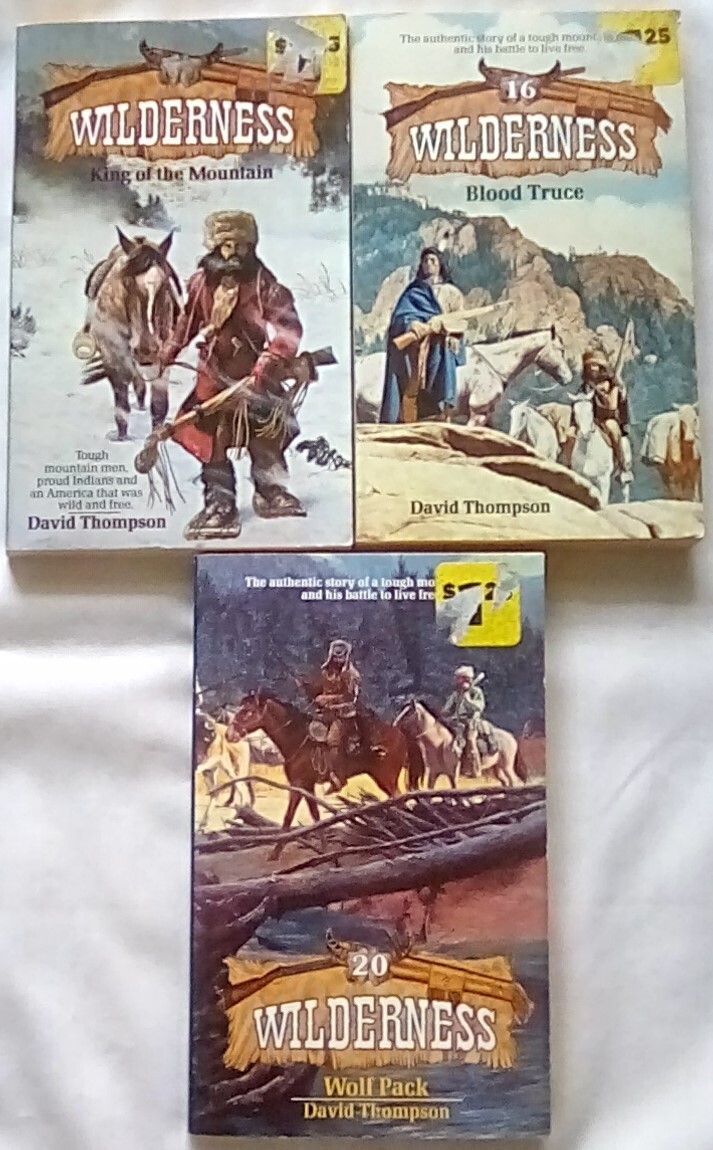Lot of 5 Wilderness Series Novels by David Thompson (1990s-2000s, Paperback)