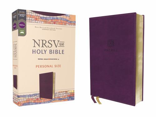 NRSVue, Holy Bible, Personal Size, Leathersoft, Purple, Comfort Print, Zondervan