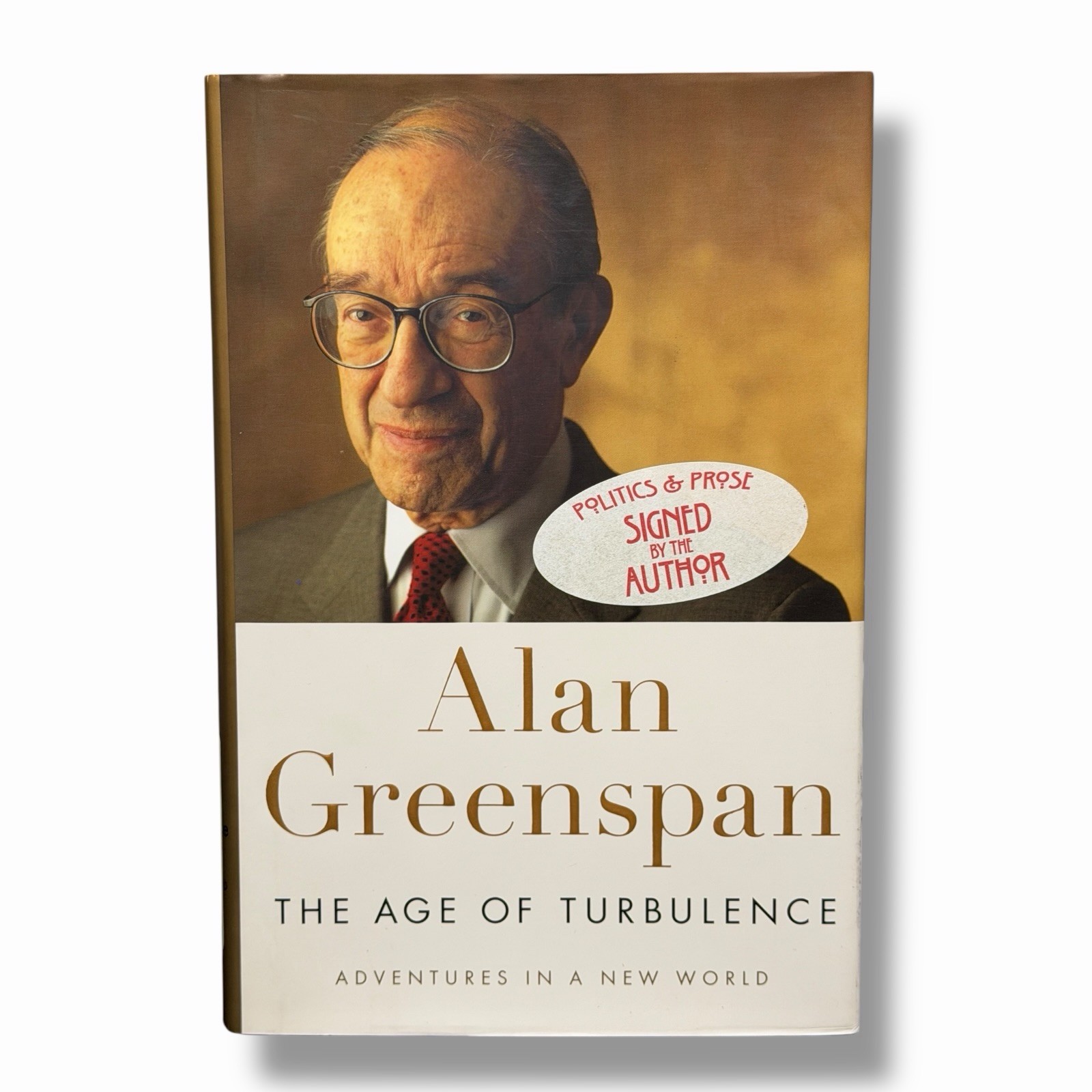 SIGNED Alan Greenspan Age of Turbulence Hardcover Economics Memoir Politic Prose
