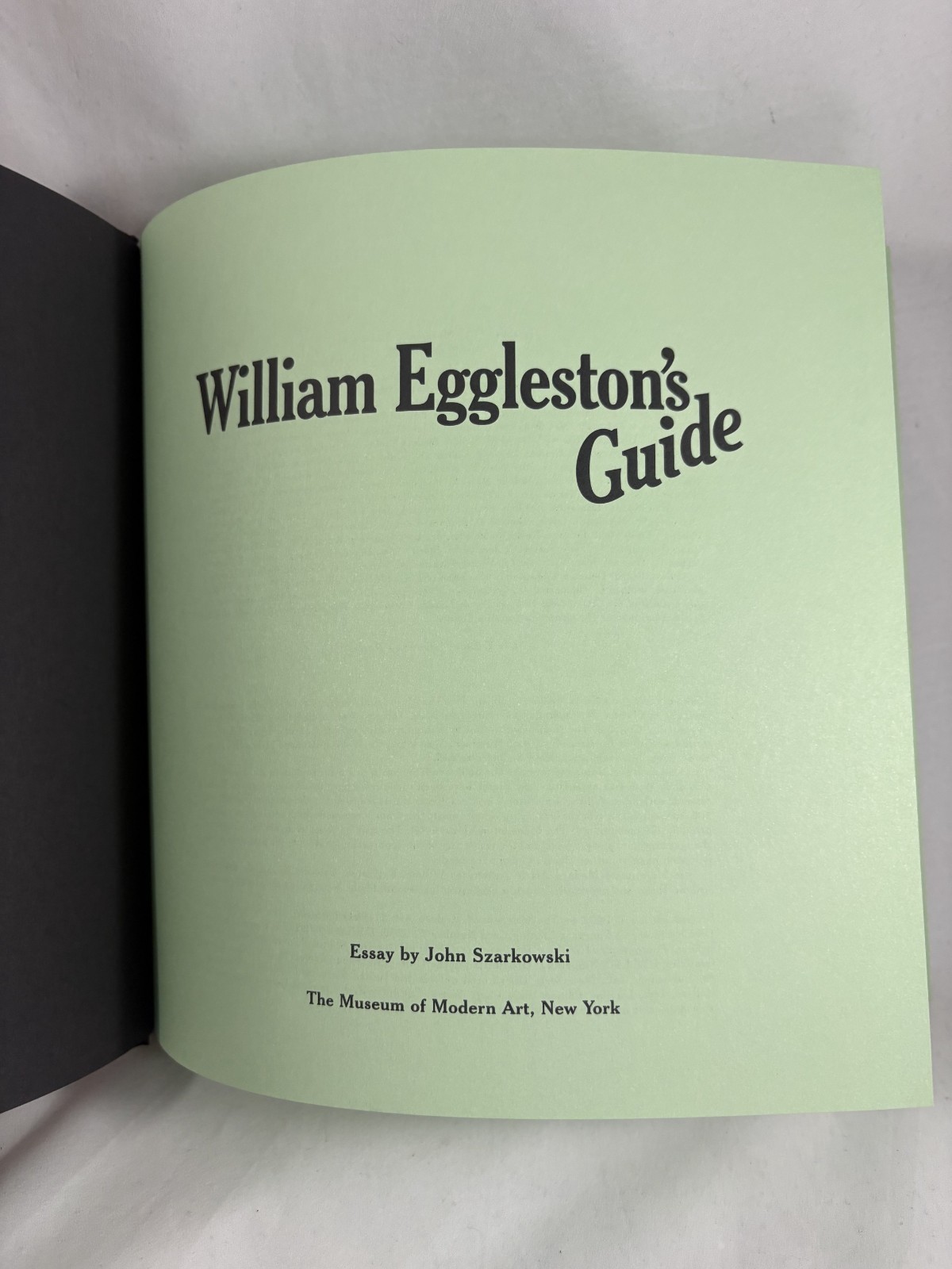 William Eggleston’s Guide Hardcover Photography Book MoMA 2002 2nd Edition