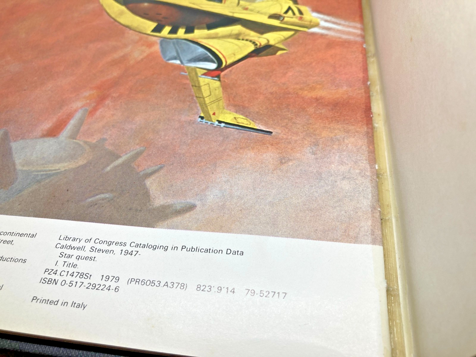 1979 Star Quest by Steven Caldwell Crescent Books Hardcover Galactic Encounters