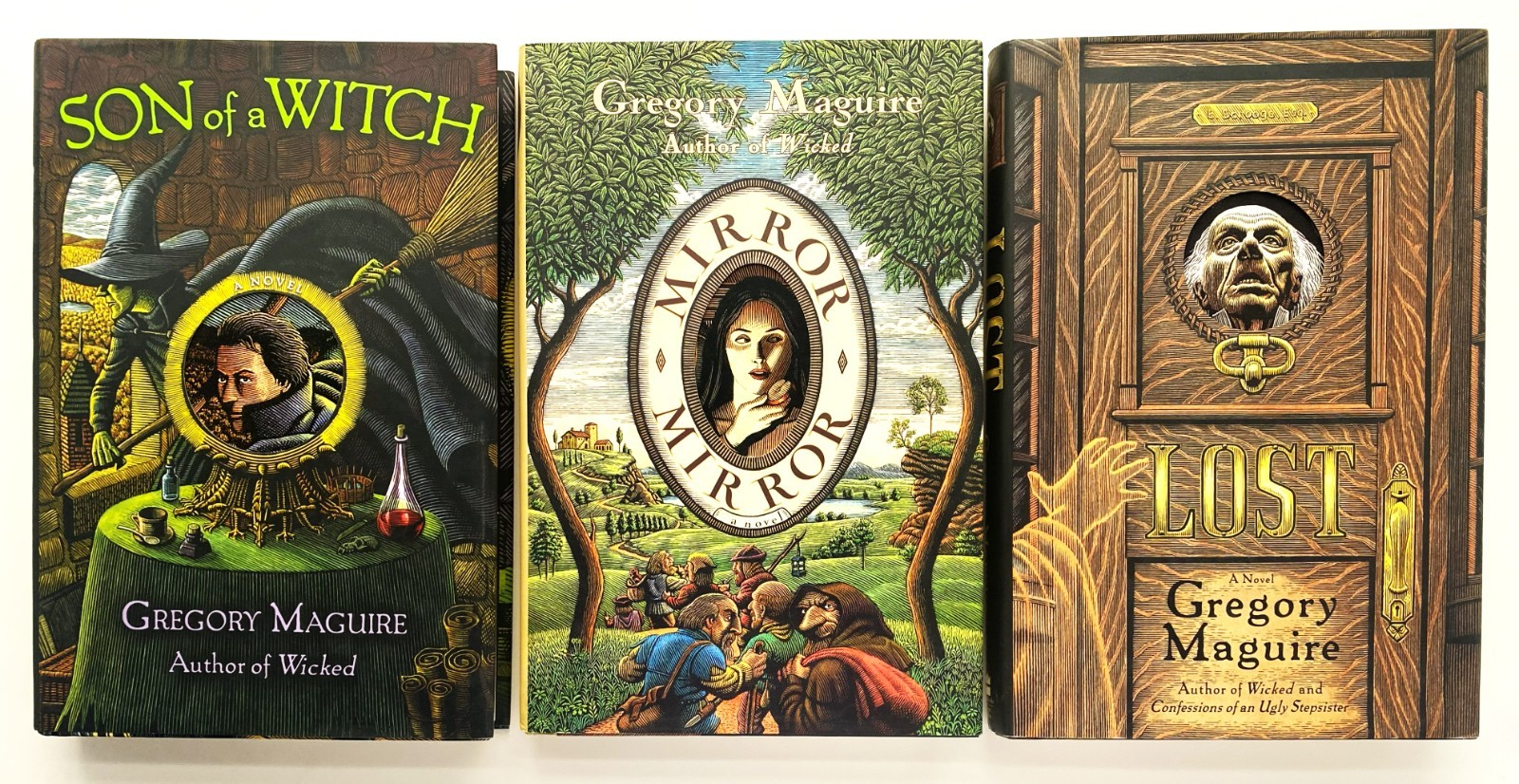 Gregory Maguire, Son of a Witch, Lost, Mirror Mirror, HC/DJ, 1st/1sts, Lot of 3