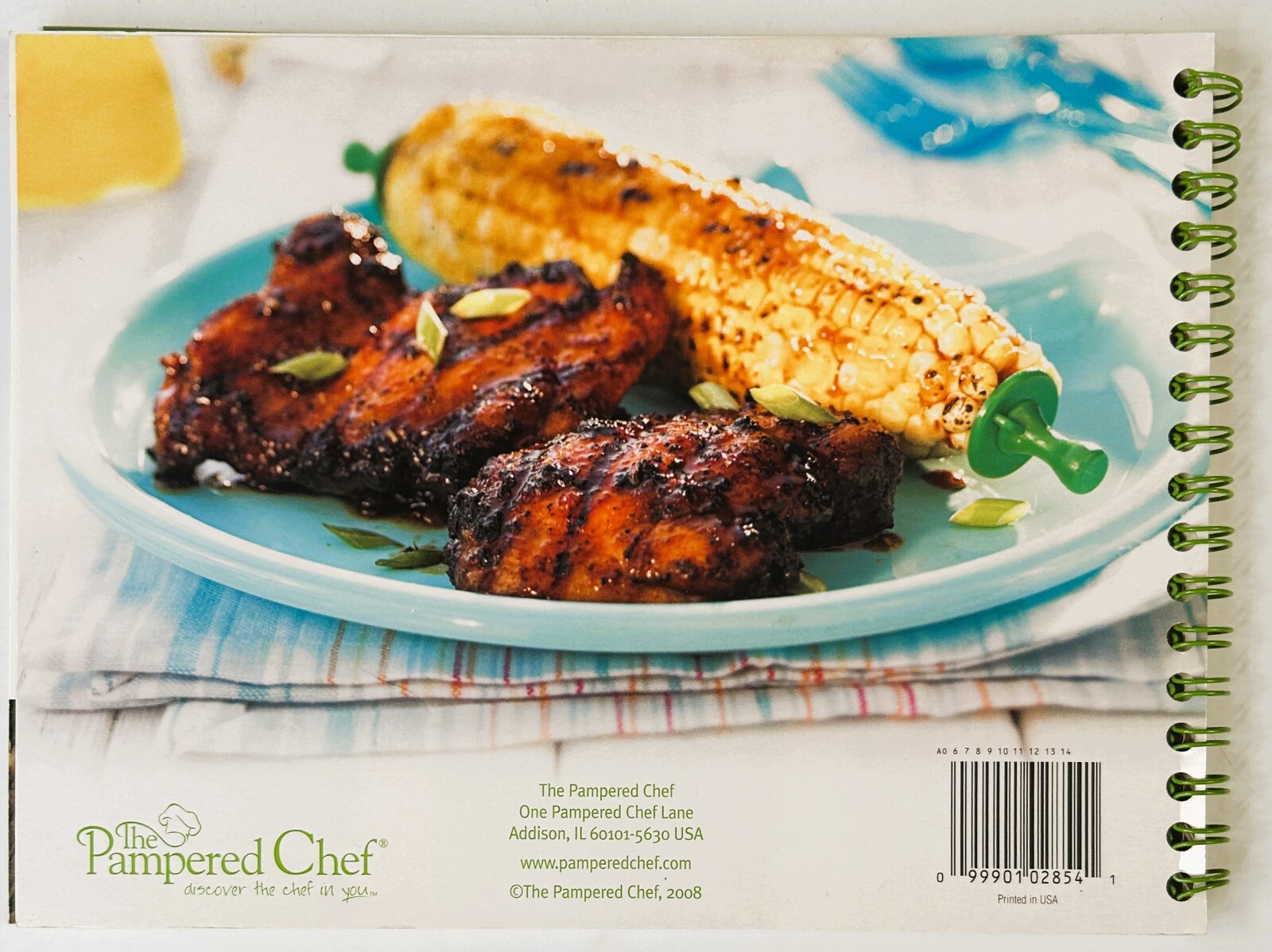The Pampered Chef Grill It Quick! Cookbook 2008 Ring Wire Bound Paperback