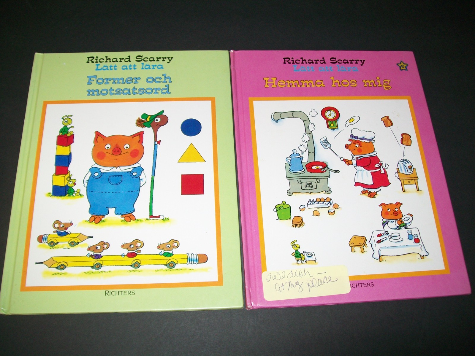 Latt att lara Richard Scarry Swedish Translation Children’s Book Bundle 1995