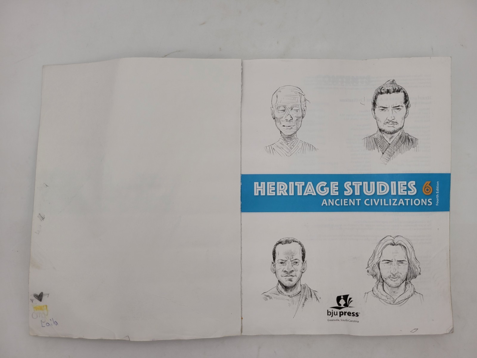 Heritage Studies Ancient Civilizations BJU Press #520007 6 Student Text PB UGLY